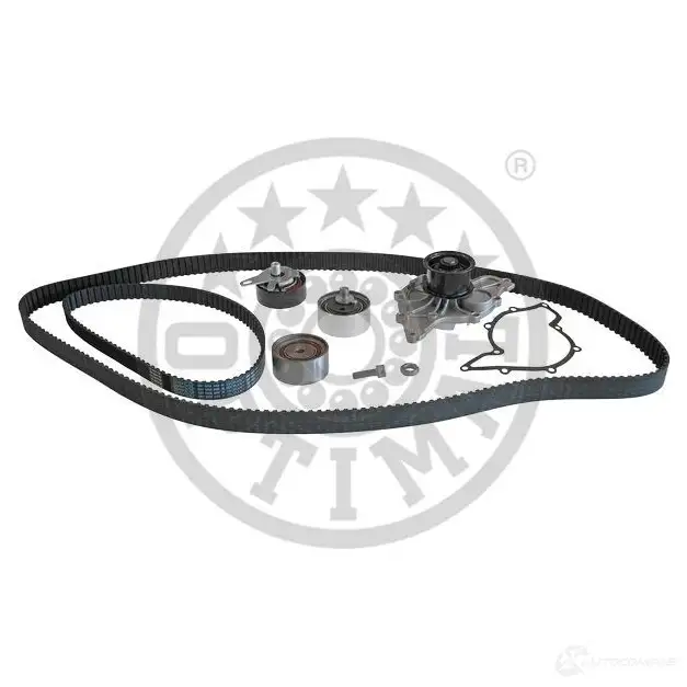 Комплект ремня ГРМ с помпой OPTIMAL 1296424 SK-1619AQ2 0-N126 6 0-N168 - Изображение 1