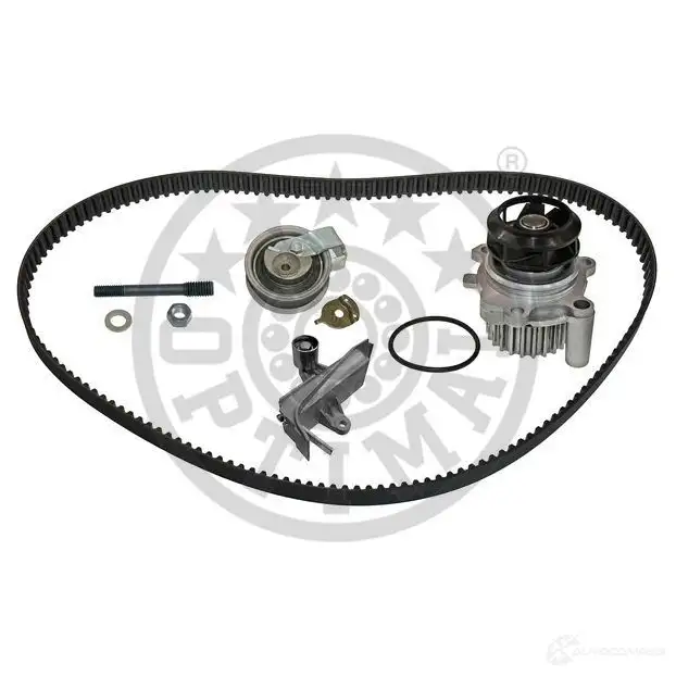 Комплект ремня ГРМ с помпой OPTIMAL 1296232 4031185580977 SK-1373AQ1 H4F4 WSB - Изображение 1