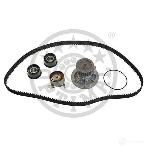 Комплект ремня ГРМ с помпой OPTIMAL 0-N906 0-N1 00 1296030 SK-1100AQ1 - Изображение 1