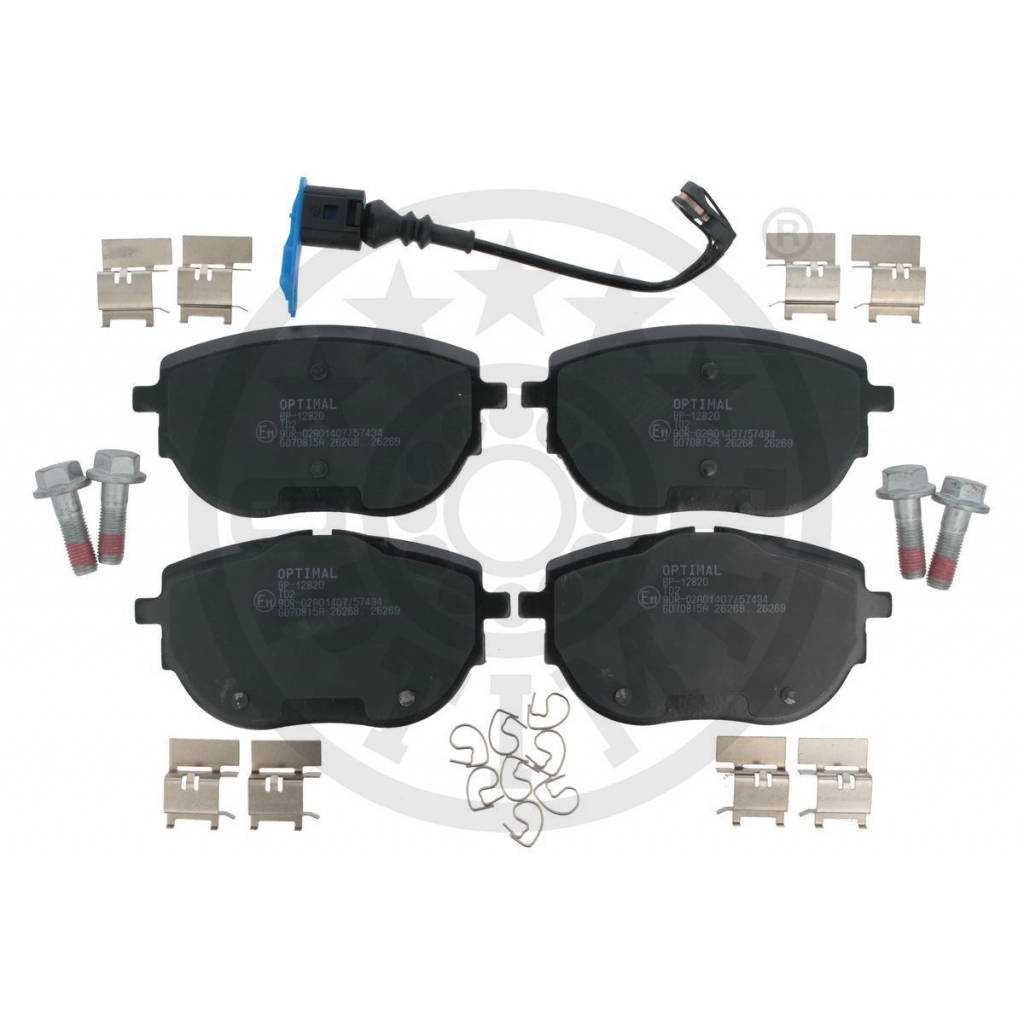 Тормозные колодки дисковые, комплект OPTIMAL 1439898139 GYALTG Q BP-12820 изображение 0