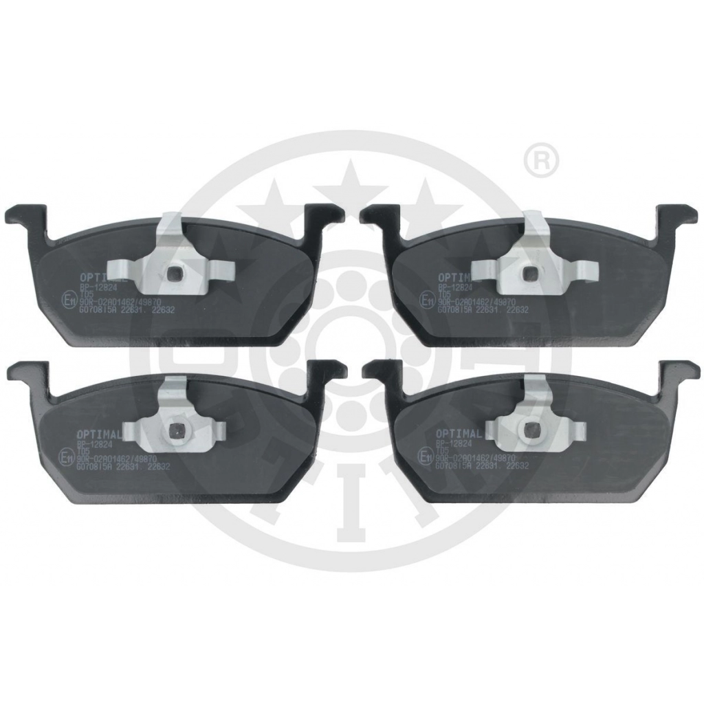 Тормозные колодки дисковые, комплект OPTIMAL BP-12824 1439898143 AF VEPI6 - Изображение 1