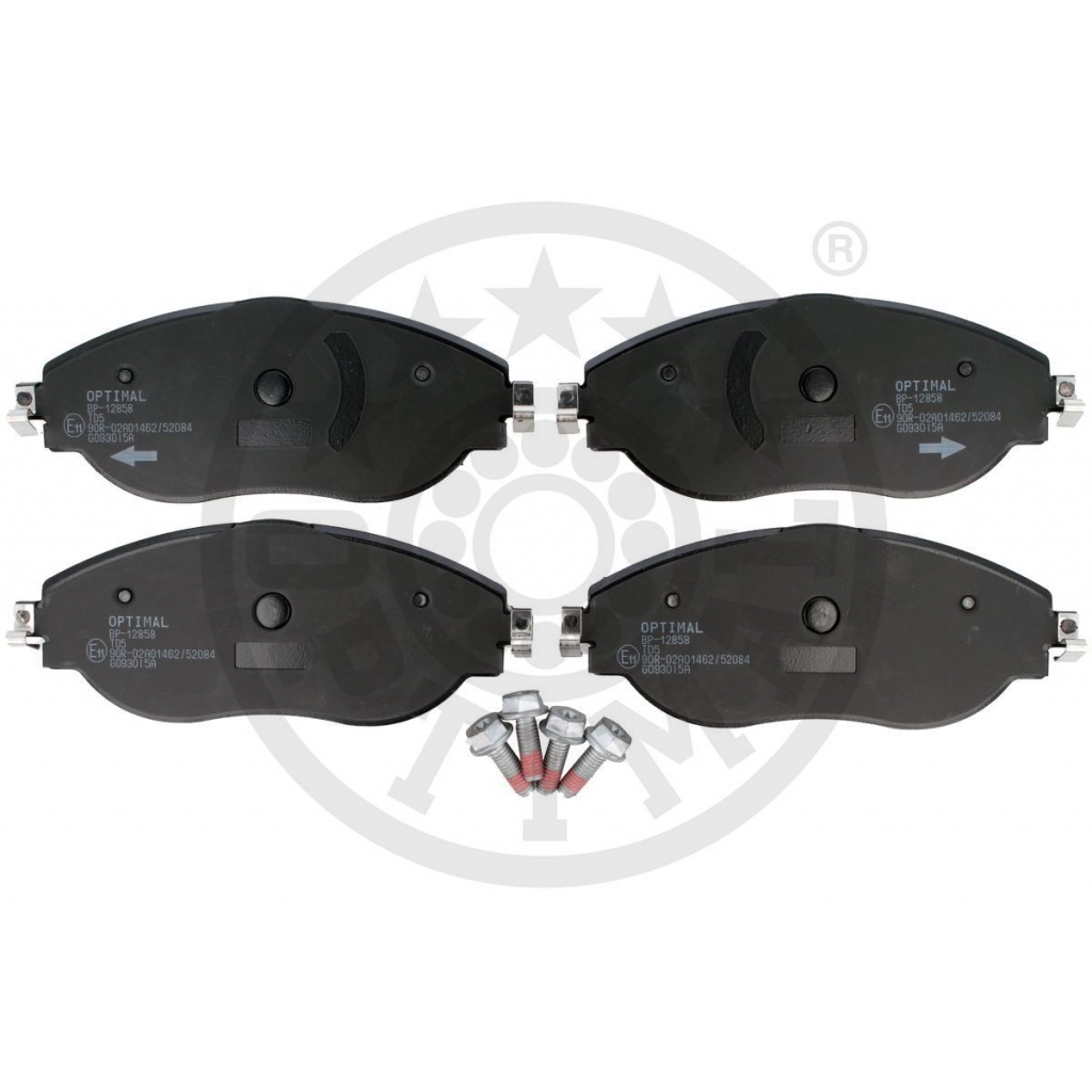 Тормозные колодки дисковые, комплект OPTIMAL 1439898177 0FN CN BP-12858 - Изображение 1