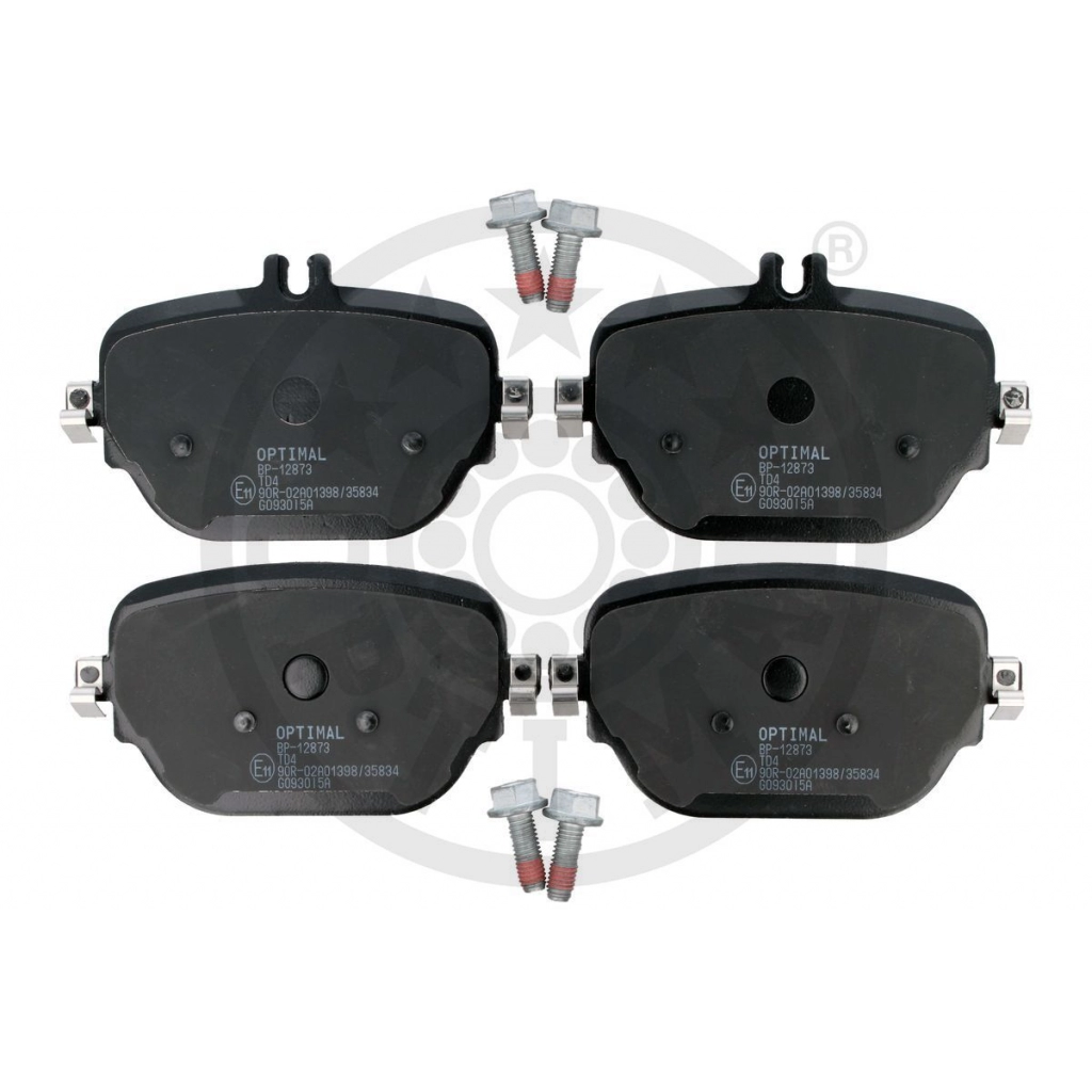 Тормозные колодки дисковые, комплект OPTIMAL 1439898192 BP-12873 I P574 - Изображение 1
