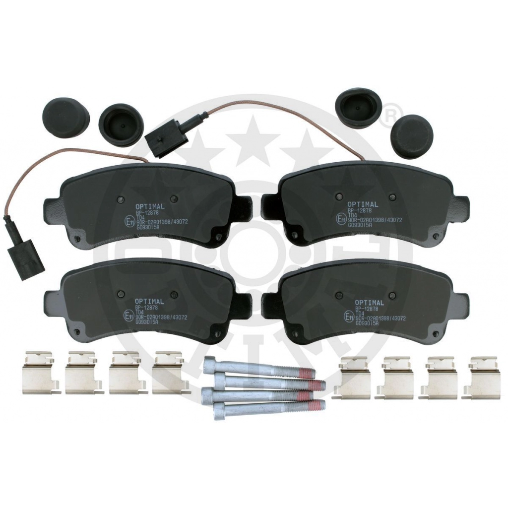 Тормозные колодки дисковые, комплект OPTIMAL BP-12878 8G5M 8 1439898197 - Изображение 1