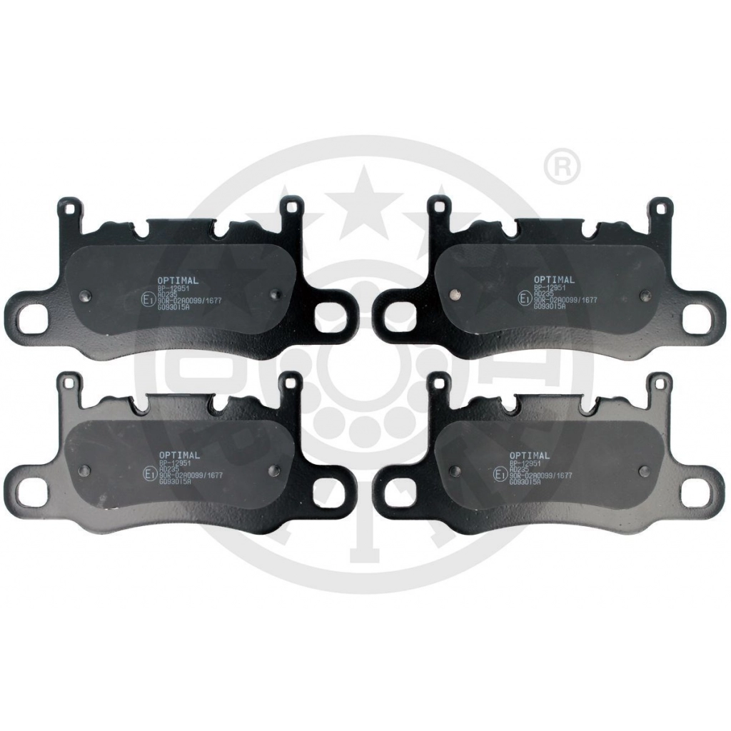 Тормозные колодки дисковые, комплект OPTIMAL 61L 9L1R 1439898265 BP-12951 изображение 0