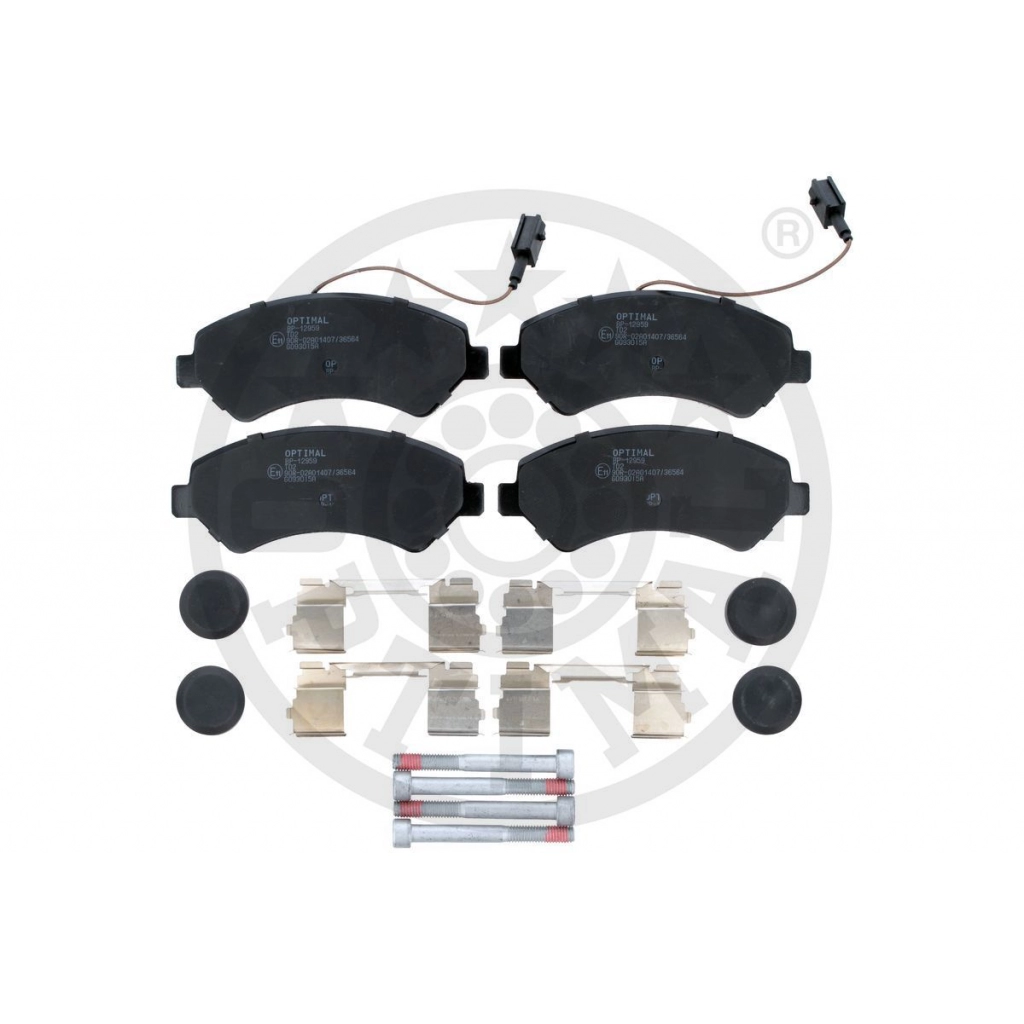 Тормозные колодки дисковые, комплект OPTIMAL BP-12959 S VQ2E9 1439898272 - Изображение 1