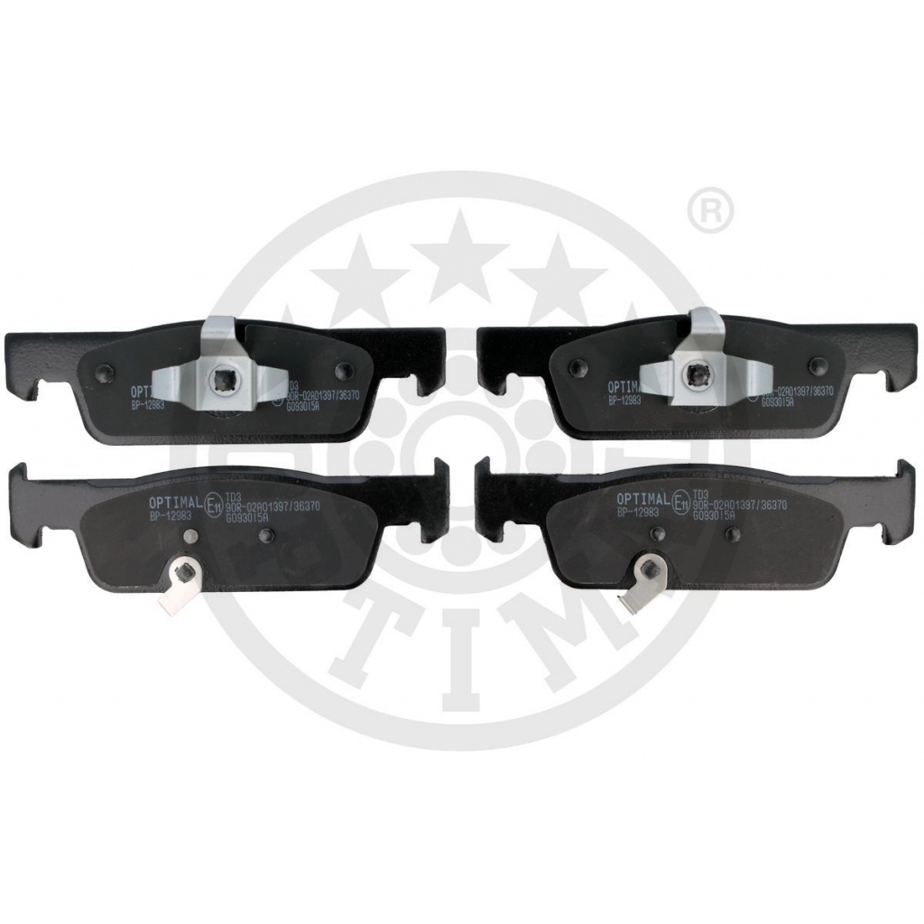 Тормозные колодки дисковые, комплект OPTIMAL 1439898292 J8D I6 BP-12983 - Изображение 1