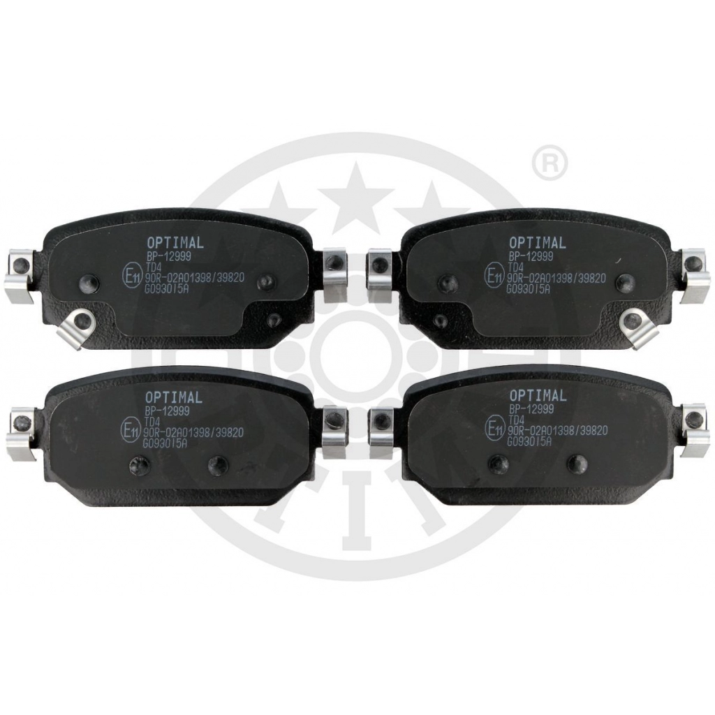 Тормозные колодки дисковые, комплект OPTIMAL BP-12999 KZH EQES 1439898305 - Изображение 1