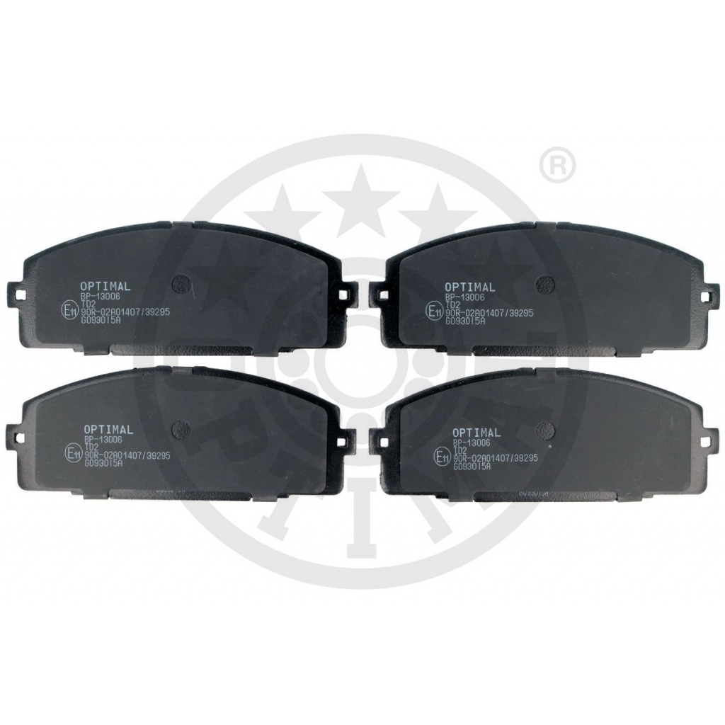 Тормозные колодки дисковые, комплект OPTIMAL BP-13006 1439898312 7J HKP - Изображение 1