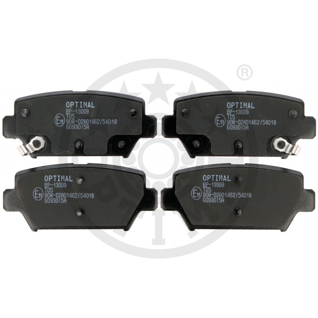 Тормозные колодки дисковые, комплект OPTIMAL 5 2SG53 1439898315 BP-13009 - Изображение 1