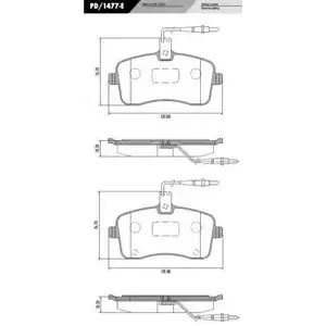 Тормозные колодки, дисковые, комплект FRAS-LE 24175 PD/1477-E 2853201 2 4134 изображение 0