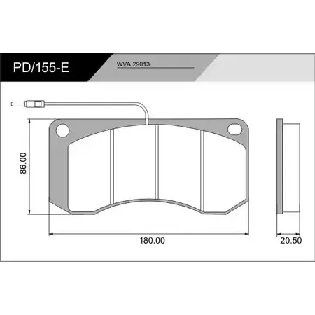 Тормозные колодки, дисковые, комплект FRAS-LE 2853225 P-155 290 13 PD/155-E_CV Advanced изображение 0