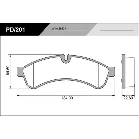 Тормозные колодки, дисковые, комплект FRAS-LE P-201 292 31 PD/201_CV Advanced 2853279 изображение 0