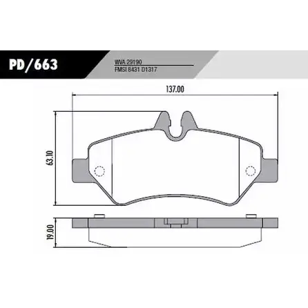 Тормозные колодки, дисковые, комплект FRAS-LE 2853548 PD/663 8431 D1317 29190