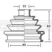 Пыльник шруса, ремкомплект FIRST LINE VJRV7CC FCB2239 2872326 P97 31
