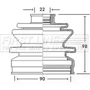 Пыльник шруса, ремкомплект FIRST LINE MTIH5MH FCB2242 2872328 VVJC 4C4