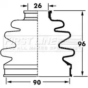 Пыльник шруса, ремкомплект FIRST LINE FCB2398 2872470 T 8SLRR3 API4E43 изображение 0