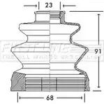 Пыльник шруса, ремкомплект FIRST LINE 2872596 FCB2744 CN6KX6 N51LR5 H