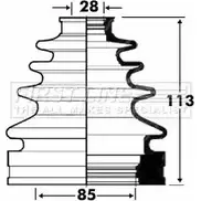 Пыльник шруса, ремкомплект FIRST LINE SQ179CH DE UZ463 2872715 FCB2873 изображение 0