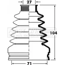 Пыльник шруса, ремкомплект FIRST LINE Z26IR3 FCB2878 2872720 F9 562ML