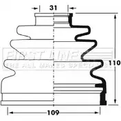 Пыльник шруса, ремкомплект FIRST LINE FCB6026 2872787 MAXWASR DXSP 0H7
