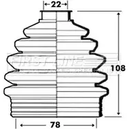 Пыльник шруса, ремкомплект FIRST LINE ZRDGI UO 0XHAT 2872853 FCB6098 изображение 0