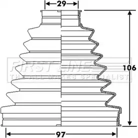 Пыльник шруса, ремкомплект FIRST LINE U4F 7Z FCB6290 2873043 EKAZ1G