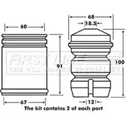 Пылезащитный комплект, амортизатор FIRST LINE 2879032 FPK7018 7 VZF5I VK43T изображение 0