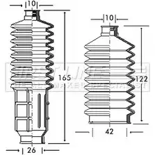 Пыльник рулевой рейки FIRST LINE 62A1048 2879170 ZXRL 6XT FSG3029