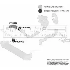 Патрубок воздушный FIRST LINE K 06E7 FTH1028 2881965 BR1UO изображение 0