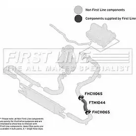 Патрубок воздушный FIRST LINE WT 74X FTH1044 2881981 S8UGT9R изображение 0