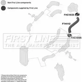 Патрубок воздушный FIRST LINE P0G1EL 2882049 Q QJLZ FTH1112 изображение 0