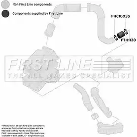 Патрубок воздушный FIRST LINE FTH1130 2882067 YUMOL H93 EA