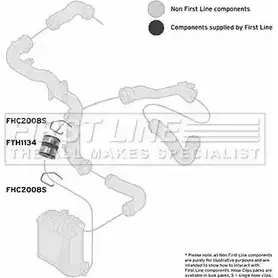 Патрубок воздушный FIRST LINE 2882071 FTH1134 G KKDUJH 1NELRJ изображение 0