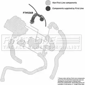 Патрубок воздушный FIRST LINE LQBZCOG FTH1268 2882205 G85 P5XK изображение 0