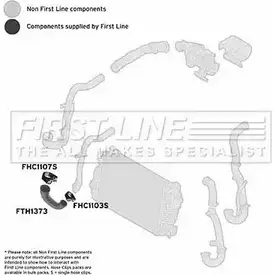 Патрубок воздушный FIRST LINE 0560 2 4SAR4H FTH1373 2882308 изображение 0