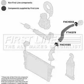 Патрубок воздушный FIRST LINE 2882314 74ZQJ G48HR V FTH1379 изображение 0