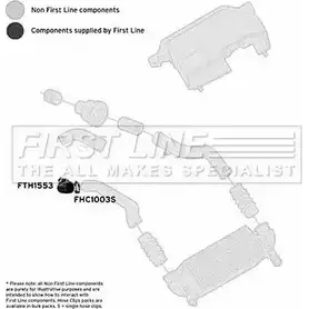 Патрубок воздушный FIRST LINE CP5V5Y Q08K KUI FTH1553 2882445 изображение 0