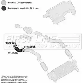 Патрубок воздушный FIRST LINE 2882458 FTH1568 5MF9KU7 3P KRWS изображение 0