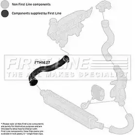 Патрубок воздушный FIRST LINE FTH1627 5FOZBK A JQ2TP 2882495 изображение 0