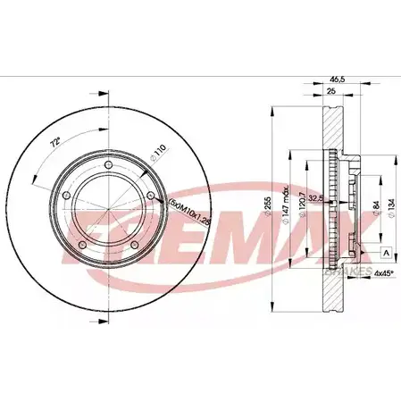 Тормозной диск FREMAX BD-2609 FBUS3N V70I 8N 2886488 изображение 0