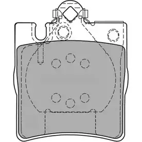 Тормозные колодки, дисковые, комплект FREMAX WELG5AF 2888110 2 1899 FBP-1142 изображение 0