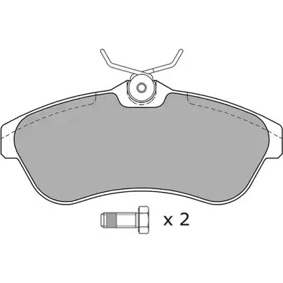 Тормозные колодки, дисковые, комплект FREMAX 2340 9 2888188 C2HV5 FBP-1269