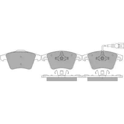 Тормозные колодки, дисковые, комплект FREMAX XTDC2 237 46 2888229 FBP-1366-01