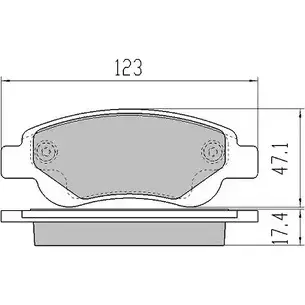 Тормозные колодки, дисковые, комплект FREMAX 239 59 FYBFC 2888259 FBP-1418 изображение 0