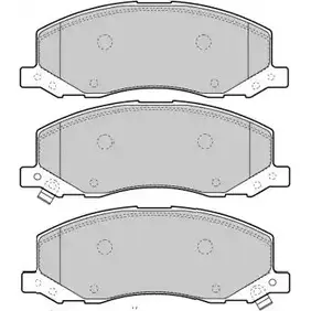 Тормозные колодки, дисковые, комплект FREMAX XGRK0 B 2888420 7X3GFW FBP-1661 изображение 0