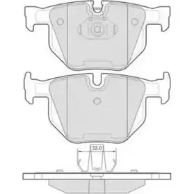Тормозные колодки, дисковые, комплект FREMAX 3JVZ 3 2888425 FBP-1667 N8N8B