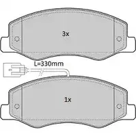 Тормозные колодки, дисковые, комплект FREMAX FBP-1763 25 172 7LFLU 2888512