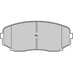 Тормозные колодки, дисковые, комплект FREMAX 2888584 245 44 1GIYZJH FBP-1841