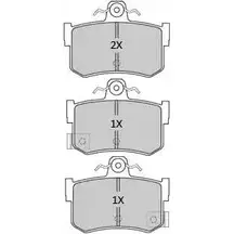 Тормозные колодки, дисковые, комплект FREMAX 2002 9 LHE53O 2888648 FBP-1910 изображение 0